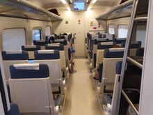 Seating in the train to Jerez de la Frontera 