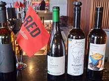 the 5 wines tasted, where bartender busy , knew i understood Georgia, motioned to self -pour the glasses