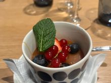 Caramel panna cotta, ok but very sweet