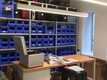 In-house repair office.