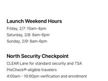 Launch weekend 