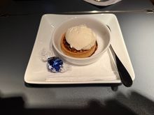 This pecan tart was the perfect finish - served warm and a la mode. Very good choice!