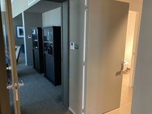 Entrance to the bathroom, get back there in a moment