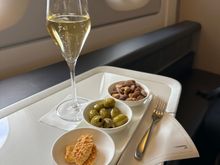 Pre departure snacks arrived very quickly 