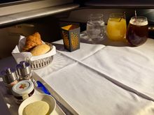 Breakfast setup. 