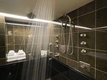 This shower set up beats any luxury hotel that I have been to so far.