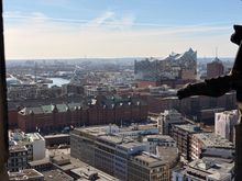 The new Elbphilharmonie building.