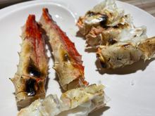 Grilled king crab