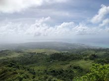 View from Mt.     with Tinian in the distance