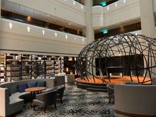 The "cafeteria" aka club lounge; no, we never saw the piano in operation