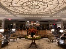 Main seating area of the lobby, with behind the F&B venue "The Parlour"