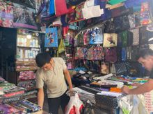 A store dedicated to just plastic bags in Dordoi