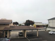 Morro Rock in the distance - Through the fog.   