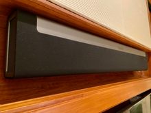Sonos sound bar on the TV