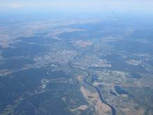 A river snaking toward the horizon (again, I have no clue which river this was)