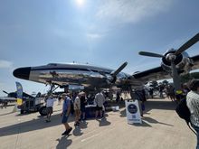 A beautiful Connie. Sadly, they would not let us tour it.