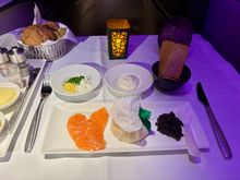 Caviar service: honestly the caviar itself is pretty mid and not the best tasting, but the Balik salmon was delicious especially with all the accoutrements.