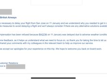 Full response from BA 