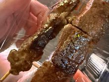 Kobe beef and wagyu beef skewers