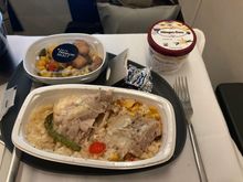 Delta's PS main meal--albeit after two bites