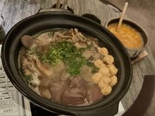 Braised goose , innards and all with tofu