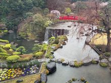 A fantastic view, despite the rain, of the hotel’s garden, which we gather is a tourist site in its own right. 