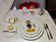 American caviar - tasty but light on the accompaniments 