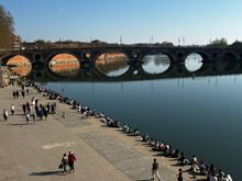 One of the bridges over the Garonne river