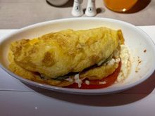 Omelette (mushroom and spinach) for breakfast
