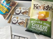 Few snacks from the snack basket