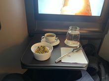 Yoghurt for breakfast. Seems they changed the presentation a bit.
