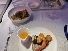 Seafood was tasty but not much of it. Veg were fine. 