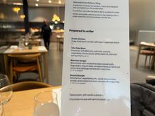 Menu for May