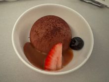 Banana and chocolate dome 