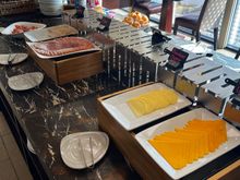 Lounge breakfast offerings