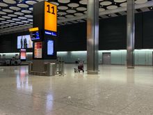 Empty Arrival Hall at 2230... Still 30 more minutes before my bags came out eventually
