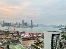 Morning view from suite balcony
