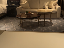 The living area from the desk