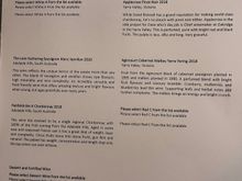 QF2 First - wine menu