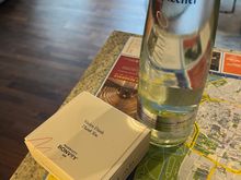 Welcome gift with unusual chocolates 