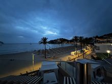 Evening view from tapas restaurant