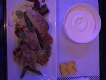 Lemon chicken - the dessert, although buttonless, was pleasantly surprising