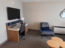 Desk in living room