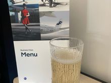 Sparkling Wine/Champagne to start with onboard pre-departure out of Helsinki to New York. 