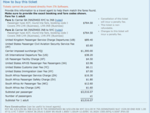 Fare calculation.