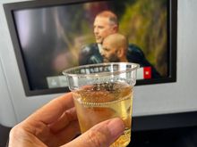 Switched to a plastic glass on approach