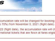 JL notice about Class I and X flip.  Post 11/4 Class I 125% and Class X 70%.