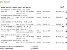 Here's one with stop in LHR for $1,880, although the MCT-AUH shows in Y. You can probably get a better combination if you play around with your dates.