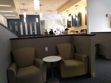 Not much of a lounge. Not really worth taking pictures.