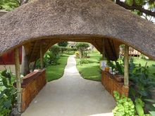 The entrance to the Lodge